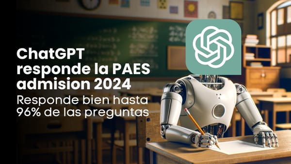 Robot con el logo de ChatGPT contestando una prueba estandarizada